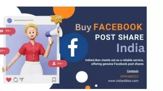 Buy Facebook Post Share India - IndianLikes