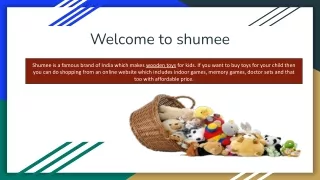 Buy Online Wooden Toys For Kids From Shumee Website