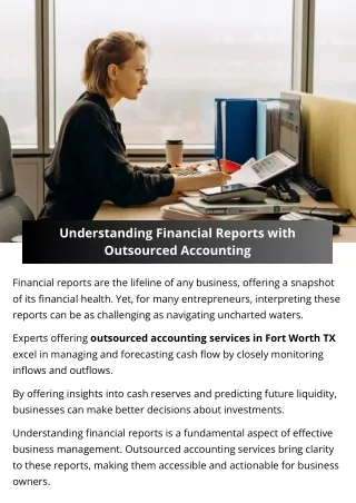 Understanding Financial Reports with Outsourced Accounting