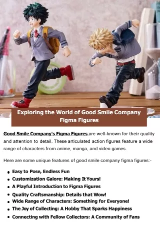 Exploring the World of Good Smile Company Figma Figures