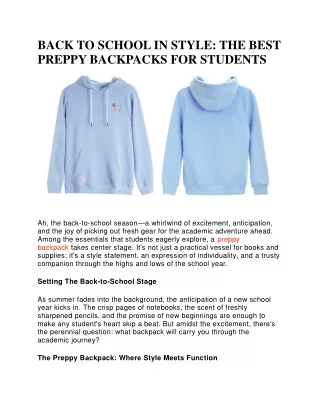 Get Cozy in Style: Explore Preppy Hoodies