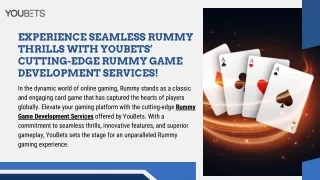 Experience Seamless Rummy Thrills with YouBets’ Cutting-Edge Rummy Game Development Services!