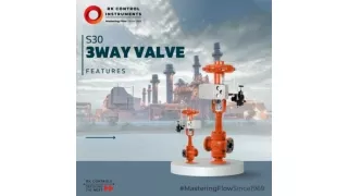 RK Series 30 Three Way Control Valve in India