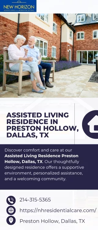 Assisted Living Residence Preston Hollow, Dallas, TX