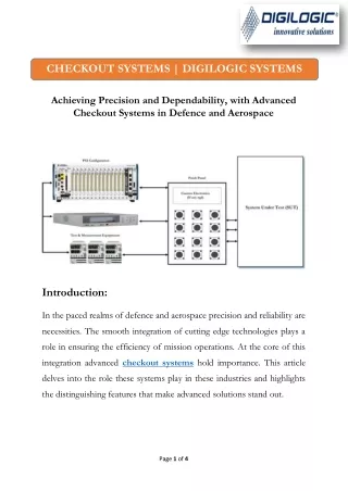 Checkout-System | Digilogic Systems.