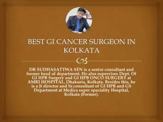 BEST GI CANCER SURGEON IN KOLKATA