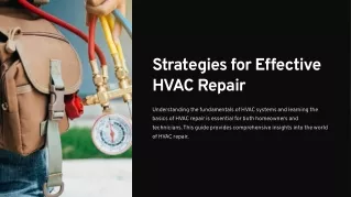 Strategies for Effective HVAC Repair