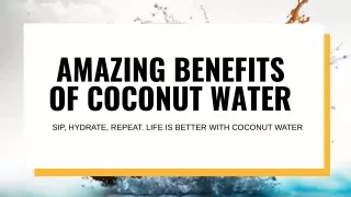 Benefits of coconut water