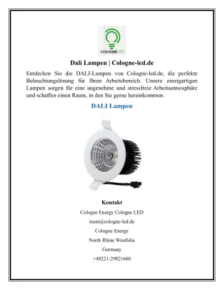 Dali Lampen  Cologne-led.de