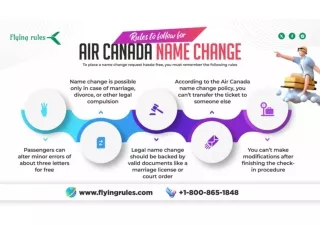 Rules To Follow For Air Canada Name Change