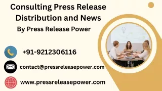 Press Release Distribution Service