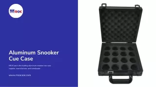 Aluminum Snooker Cue Case Supplier and Manufacturer - MSACase