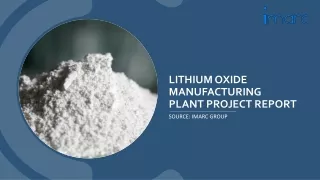 Setting up a Lithium Oxide Manufacturing Plant Project Report PDF 2024