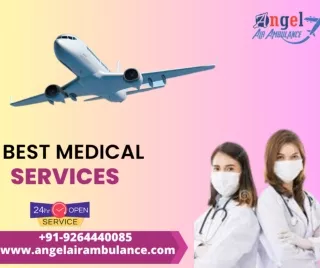 Angel Air Ambulance Service in Srinagar And Jabalpur