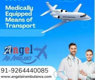 Angel Air Ambulance Service in Muzaffarpur And Lucknow