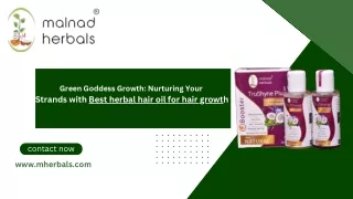 Green Goddess Growth Nurturing Your  Strands with Best herbal hair oil for hair growth (1)