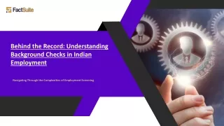 Behind the Record - Understanding Background Checks in Indian Employment