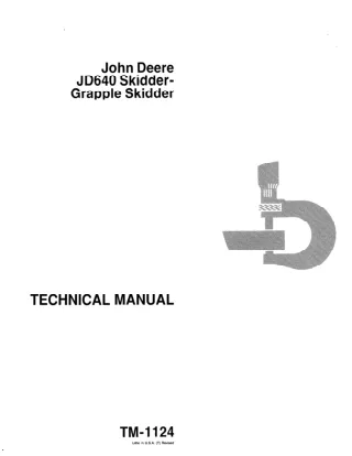 JOHN DEERE 640 Skidder - Grapple Skidder Service Repair Manual