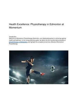 Health Excellence_ Physiotherapy in Edmonton at Momentum