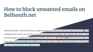 Blocking Unwanted Emails on BellSouth.net: A Step-by-Step Guide