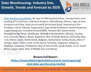 Data Warehousing Market