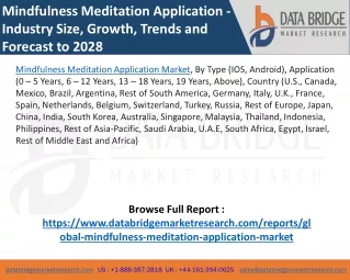 Mindfulness Meditation Application Market
