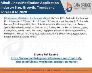 Mindfulness Meditation Application Market