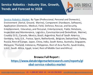 SErvice Robotics Market