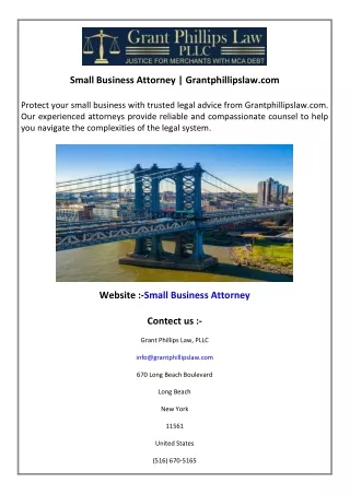 Small Business Attorney  Grantphillipslaw.com