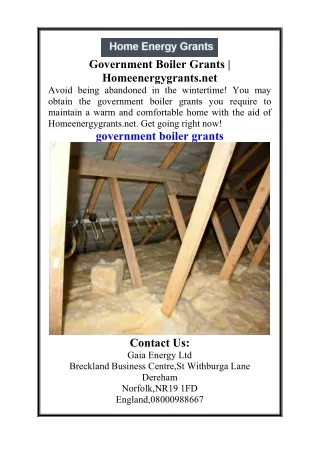 Government Boiler Grants  Homeenergygrants.net