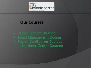 Talent Management Courses