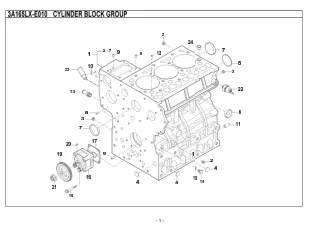 Kioti Daedong CK35 Tractor Parts Catalogue Manual