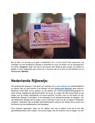 Belgisch Rijbewijs Omzetten Naar Nederlands  (2)