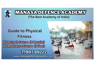 GUIDE TO PHYSICAL FITNESS AT MANASA DEFENCE ACADEMY