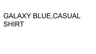 CASUAL SHIRT GALAXY BLUE