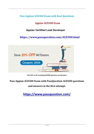 Appian ACD300 Practice Test Questions