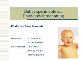 Babyexperimente zur Phonemwahrnehmung