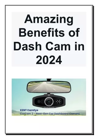 Amazing Benefits of Dash Cam in 2024