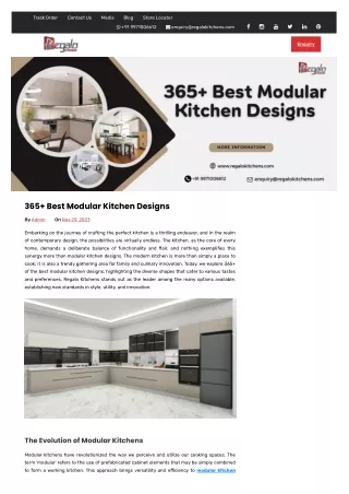 365  Best Modular Kitchen Designs