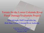 Terrain for the Lower Colorado River Flood Damage Evaluation Project