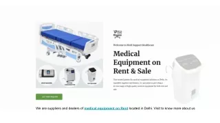 Medical Equipment on Rent in Delhi