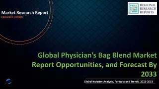 Physician’s Bag Market Future Landscape To Witness Significant Growth by 2033