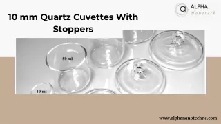 10 mm Quartz Cuvettes With Stoppers