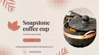 Soapstone coffee cup