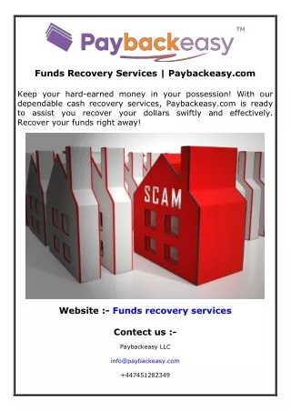 Funds Recovery Services  Paybackeasy.com