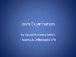 Joint Examination