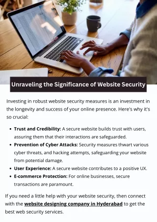 Unraveling the Significance of Website Security