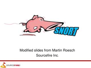 Modified slides from Martin Roesch Sourcefire Inc .