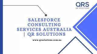 Salesforce Consulting services Australia | QR Solutions