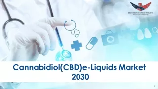 Cannabidiol( CBD) e-Liquids Market